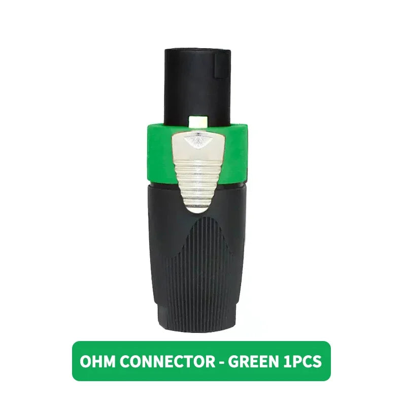 NL4FC Speakon 4 Pin Audio XLR Connector Ohm Head Solder-Free Amplifier Terminal for Superior Sound