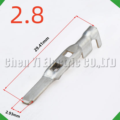 50pcs 1.5/2.8mm Wire Crimp Pins Male Female for Automotive Connector