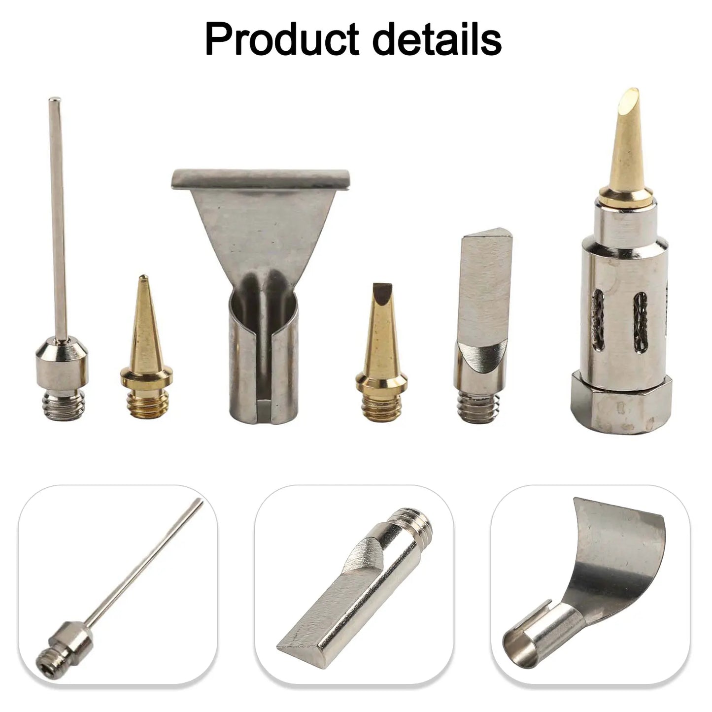 Metal Tips Gas Torch Head for Craft Projects, Silver Finish, Easy Maintenance, Long-Lasting Performance