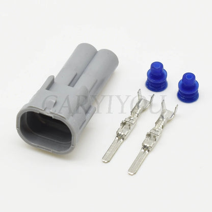 2 Pin Male Female Automotive Fuel Injector Connector EV1 EV6 Wire Plug 6189-0060 / 6180-2405