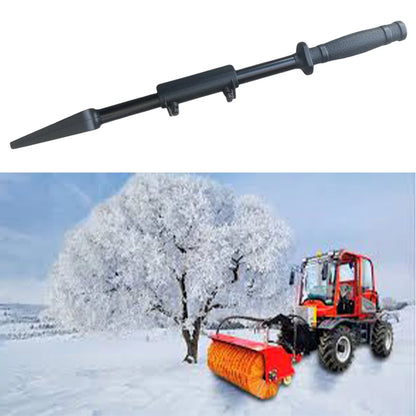 Snow cleaning machine accessory kit for snow blower chute maintenance including snow shovel and installation clip for easy use