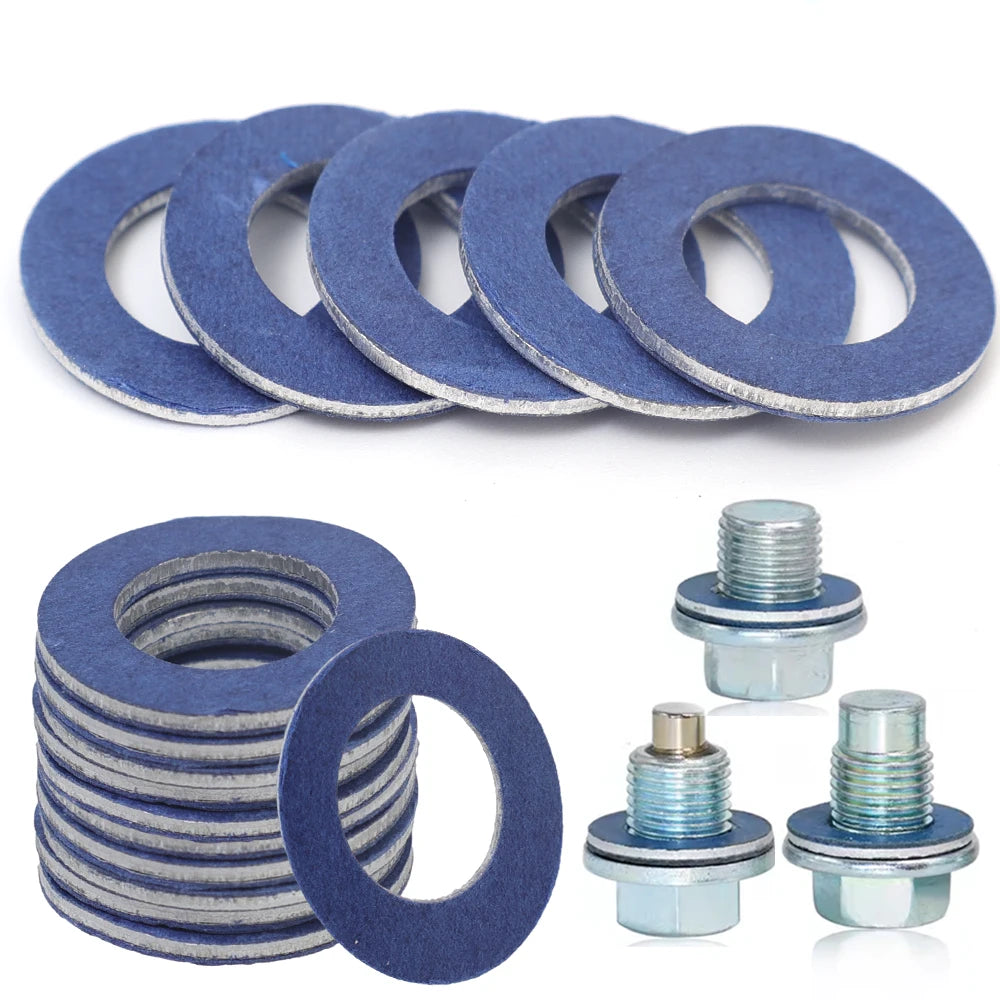 Aluminum Oil Drain Plug Gasket Washer for Toyota Engine — Oil Pan Seal Replacement
