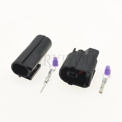 DJ70112A-1-11 / DJ70112A-1-21 Automotive Male & Female Connector — 1-Pin with Crimp Terminals