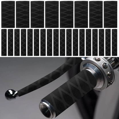 Non-Slip Motorcycle Handlebar Sleeve Thermal Shrinkage Heat Shrinkable Cover Rubber Safety Brake Grip Sleeve Protector Covers
