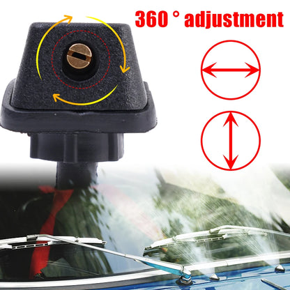 Universal Car Wiper Nozzle — Windshield Washer Spray Head Replacement for Most Car Models