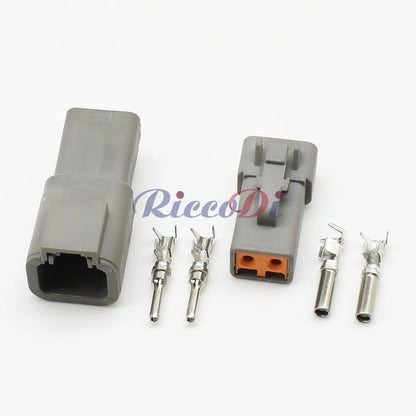 2 Pin 2.3mm DTP Series Waterproof Connector DJ70210Y-2.3-11/21 PA66 Male Female Automotive