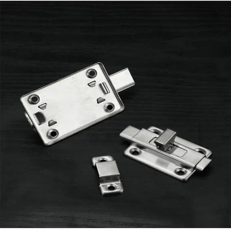 New Self-Elastic Latch Security Bolt Latch Anti-theft Spring Latches Stainless Steel Cabinet Hinges Furniture Supplies Hardware