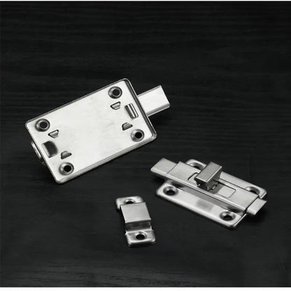 New Self-Elastic Latch Security Bolt Latch Anti-theft Spring Latches Stainless Steel Cabinet Hinges Furniture Supplies Hardware