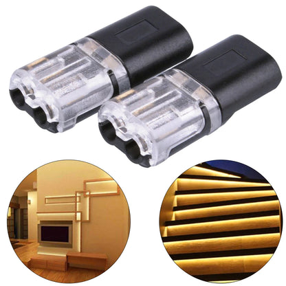 10 PCS 12V 2 Pin Cable Wire Connector Plug 300V 20A Black Waterproof Sealed For Electrical Car 22.1x9.7x6mm Electrical Equipment