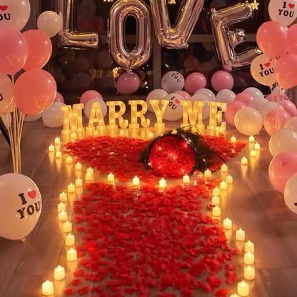 100PCS Artificial Silk Rose Petals for Wedding & Valentine Decoration