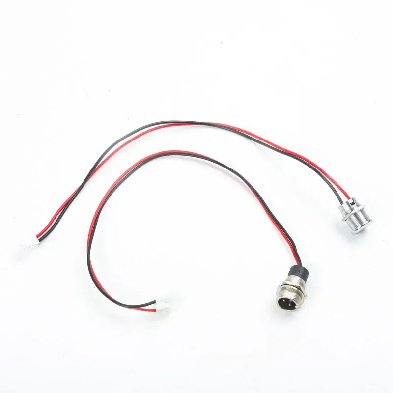 3-Pin XLR Charging Plug Switch with Wire Interface Button for Electric Vehicle and Balance Car
