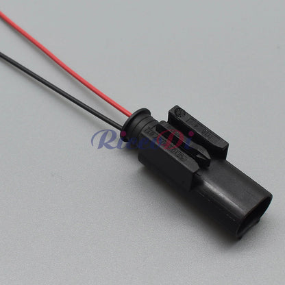 2 Pin Automotive Outdoor Temperature Sensor Connector Socket Oxygen Sensor Plug Compatible with 1-967644-1 1-967570-3