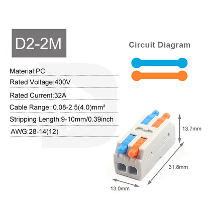 10PCS 3 In 9 Out Connector Wiring Terminal, Quick PCT Lamp Wire Connector, Parallel Wire Junction Box, One in Multiple Out Splitter
