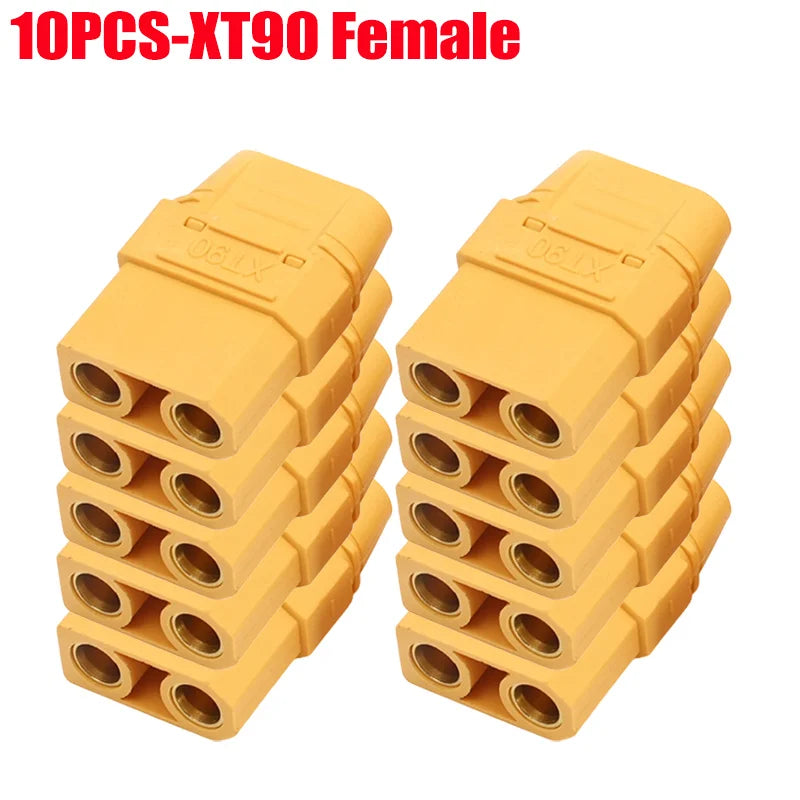 XT90 Male Female Connectors Plug Welding Terminal Plugs for RC Lipo Battery Motor Charge Lead Plugs Banana Male Female Adapter