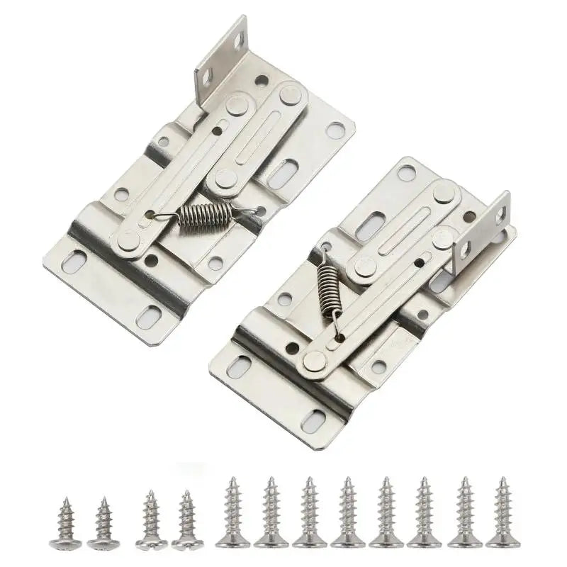 2pcs Self-Closing 45 Degree Pivot Hinge Kitchen Cabinet Tip-Out Trays Hinges For Sink Drawer Bathroom Organizers Shoe Cabinets