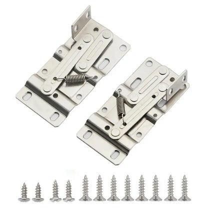 2pcs Self-Closing 45 Degree Pivot Hinge Kitchen Cabinet Tip-Out Trays Hinges For Sink Drawer Bathroom Organizers Shoe Cabinets