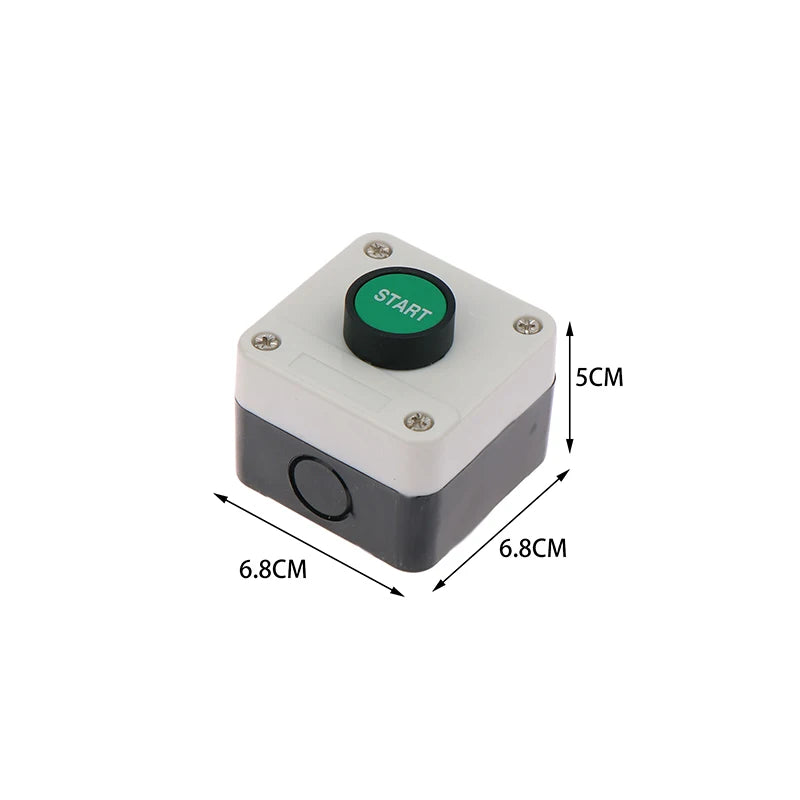 Emergency Stop Industrial Control Button Box with Arrow Symbol CNC Start Stop Self-Sealing Waterproof Button Switch