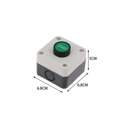 Emergency Stop Industrial Control Button Box with Arrow Symbol CNC Start Stop Self-Sealing Waterproof Button Switch