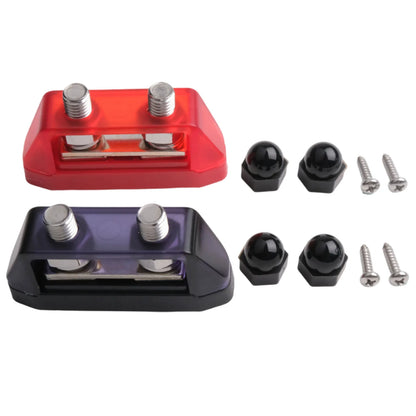 12V-48V Bus Bar M8 M10 DC Bus Bar Stainless Steel Studs Polycarbonate Plastic Cover Power Distribution For Yachts