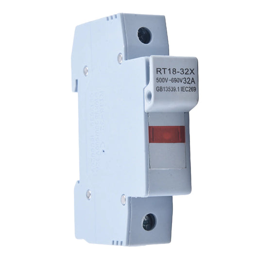 10x38mm Fuse Base RT18-32X Fuse Base For Workplace Installation High Work Efficiency Pure Copper Conductive Terminal