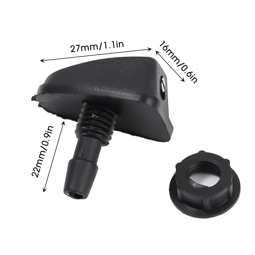 Universal Car Wiper Nozzle — Windshield Washer Spray Head Replacement for Most Car Models