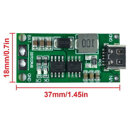 Multi-Cell 2S-4S Type-C Boost Charger Step-Up Module for 7.4V-16.8V LiPo and Li-Ion 18650 Batteries