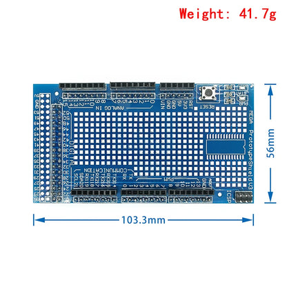 MEGA 2560 R3 Proto Shield V3.0 Expansion Board with 170-Point Mini Breadboard for Arduino DIY