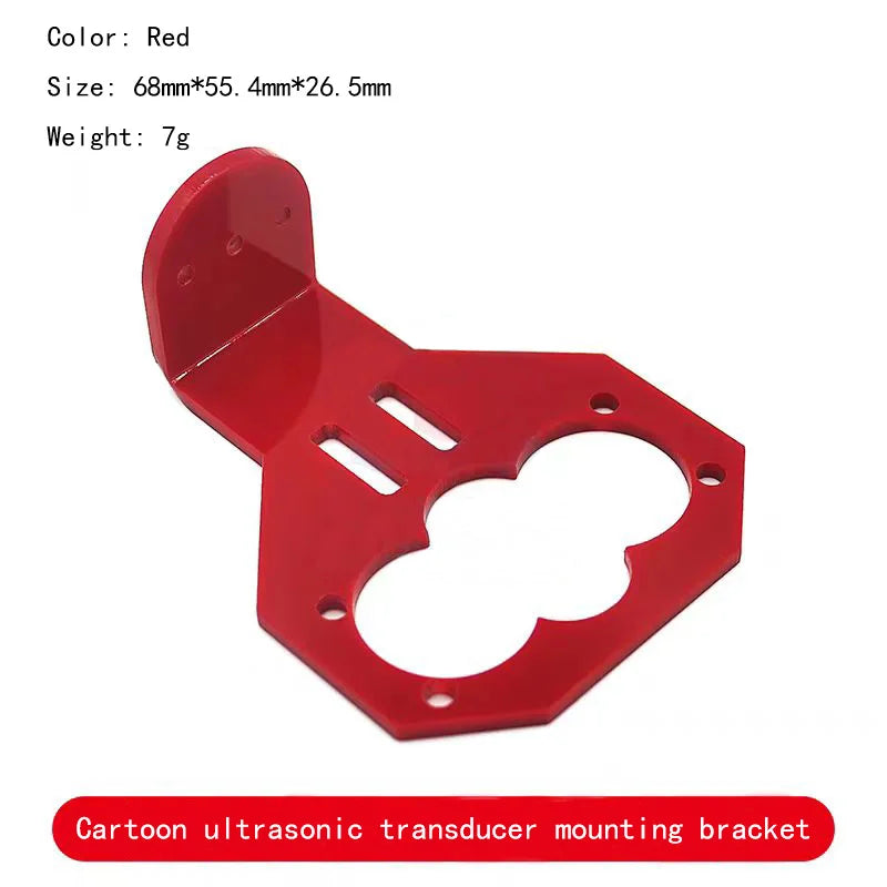 2PCS Cartoon Ultrasonic Sensor Mounting Bracket for HC-SR04 Smart Car (Sensor Not Included)