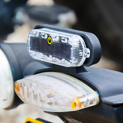 Solar Warning LED Tail Light for Car Motorcycle Collision Prevention
