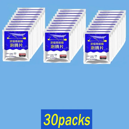 100/10pcs Car Glass water Cleaner Effervescent Tablet Auto Window Solid Cleaning Automobile Car Glass Wiper Washing Tablets