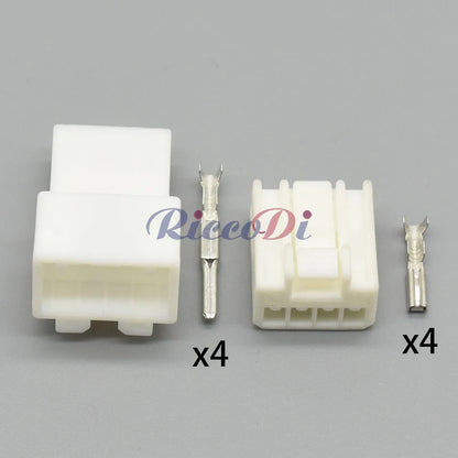 4 Pin 6.3mm Waterproof Connector 936227-1 936238-1 DJ7041B-2.2 PA66 for VW Male Female