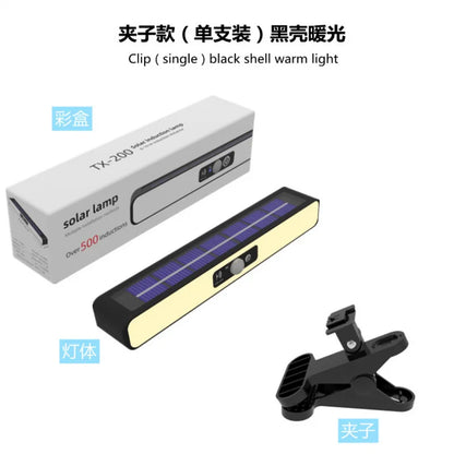 Clip on Solar Motion Lights Outdoor 3 Modes Fence Lights Solar Powered Waterproof Portable Security Light for Yard Camping Garag