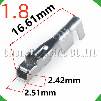 50PCS 1.0 1.8mm Male Female Crimp Pins For 175265-1 175269-1 Connector