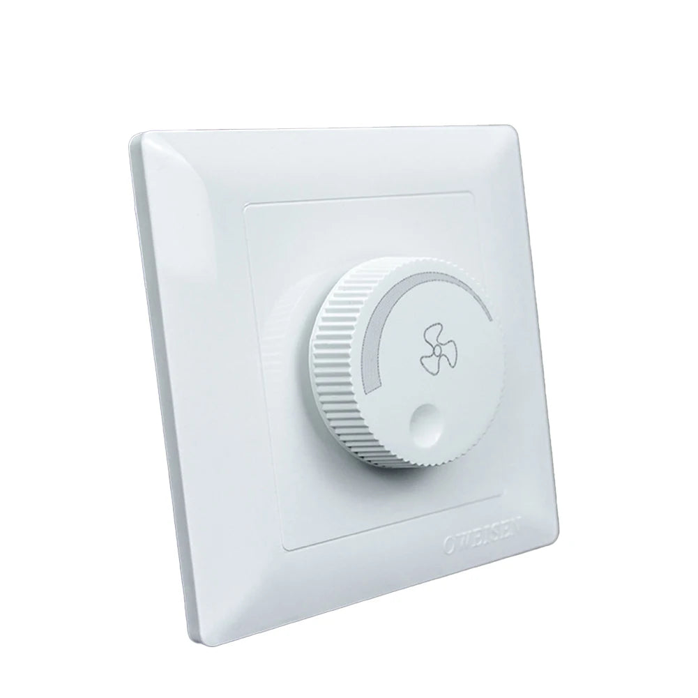 AC 220V Dimmer Switch for Light and Ceiling Fan Speed Control with Wall Mount Button for Enhanced Room Comfort