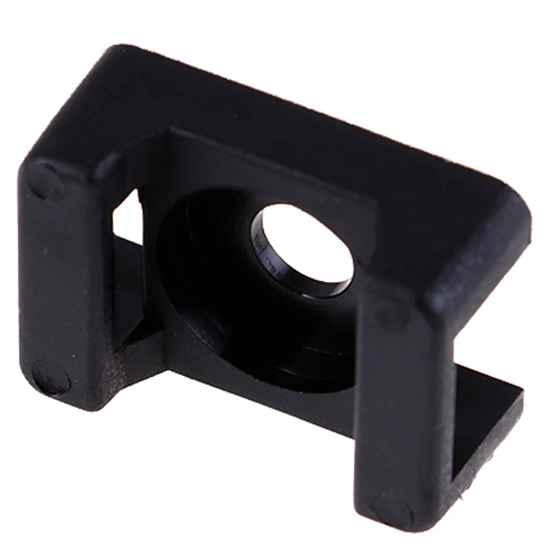 100Pcs/set Plastic Wire Cable Zip Tie Screw Fixing Mount Base Holder
