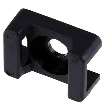 100Pcs/set Plastic Wire Cable Zip Tie Screw Fixing Mount Base Holder