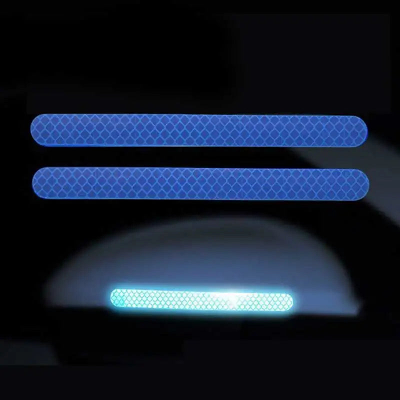 Car Reflective Safety Strip Stickers Rearview Mirror Warning Tape 6/2PCS