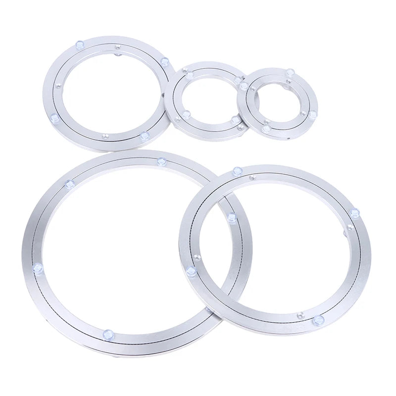 Smooth Swivel Plate Rotating Table Rotating Round 5/5.5/8/10/12 Inches Aluminum Ball Bearing Turntable Bearings Swivel Plate