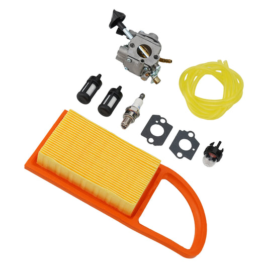 Replacement Air Filter and Carburetor Kit for Primer Bulb for BR500 BR550 BR600 Backpack Blower All Necessary Parts