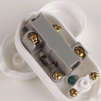 1pc Night Light Power Cord Switch Control Light Wiring Switch New White Bedside Switch Lamp Fan