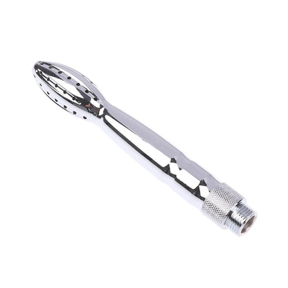 Aluminum Alloy Silver Bidet Anal Enema Shower Head Anus Cleaning Wash Douche Portable Sprayer Thread