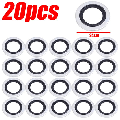 M16 Oil Drain Plug Gasket Kit — Car Oil Pan Washer Seal Set for Engine Oil Change