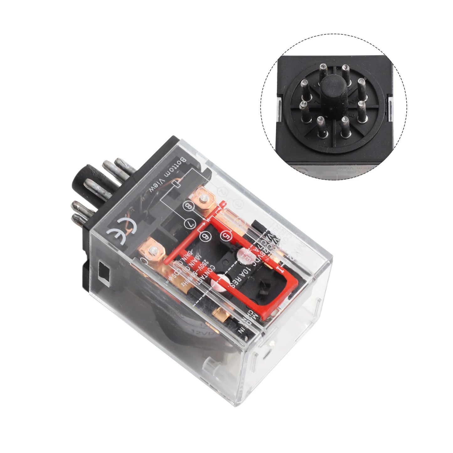12V Relay Relay MK2P-I MK2P DC 12V 8 Pin 10A 250VAC 1pc Small Intermediate Relay High Temperature Resistance Tool Accessories