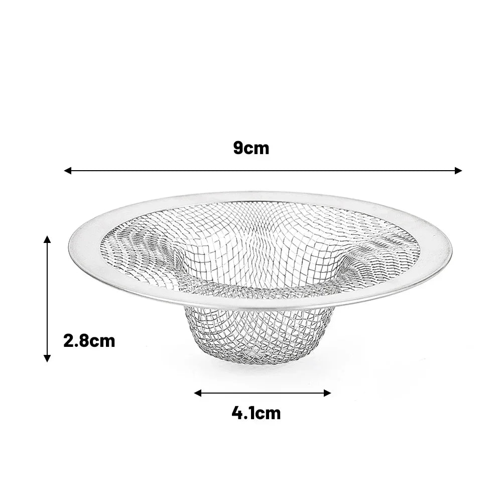 20x Stainless Steel Sink Filter Kitchen Bathroom Floor Drain Mesh Filters Drain Basket Waste Screen Hole Trap Strainer Stopper