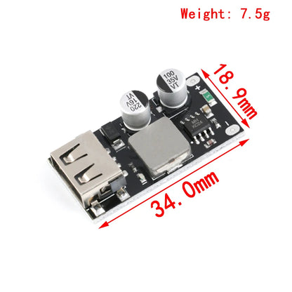 QC3.0 / QC2.0 USB DC-DC Buck Converter Module – Fast Step-Down Charger 6-32V to 3V/5V/12V