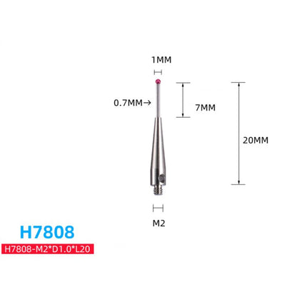M2 Ball Cmm Stylus Thread CNC Measuring Probe Stylus Point Contact H7805/H1345/H7806/H0033/H7808/H8663/H0034/H0035 CMM Probe