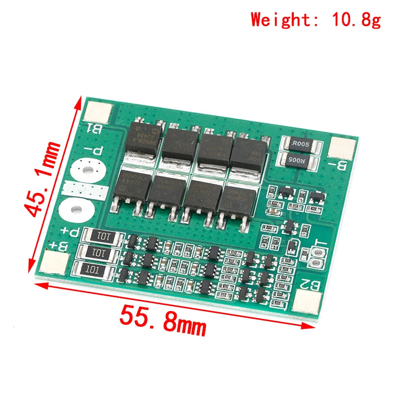 3S 25A Li-ion 18650 Battery Protection Board BMS PCM with Balance for Li-ion/LiPo Cells