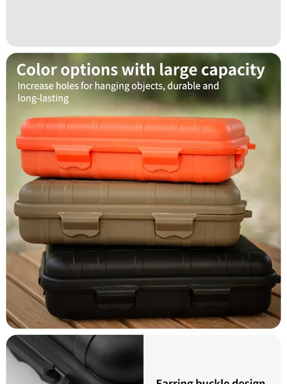EDC Tool Box Outdoor Camping Survival Kit Shockproof Waterproof Case Sealed Box Outdoor Survival Storage Box Small.