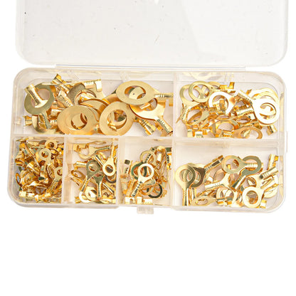 10.0mm 20pcs Ring Eye Terminal Different Sizes 150PCS Brass Material Manual Measurement Slight Measurement Deviation