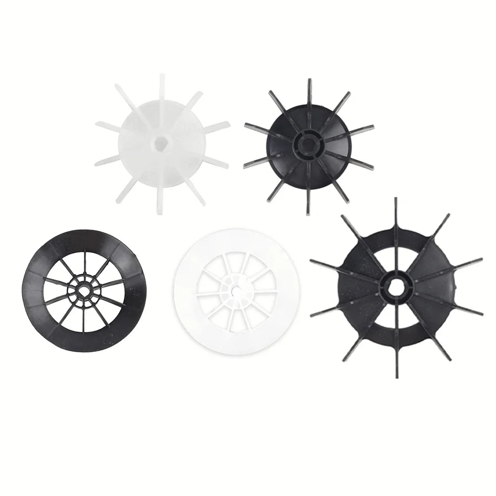 Plastic Replacement Fan Blade for Air Compressor Compatible with Direct Online Motor Features Low Noise and Stable Structure